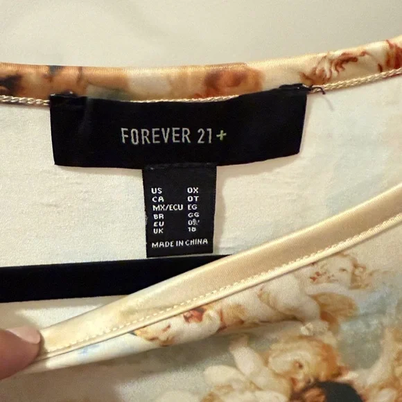 Forever 21 Artistic Print Blouse - Picture 2 of 3